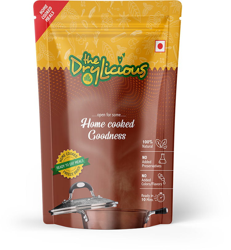 DryLicious brown pouch – get your own food packed