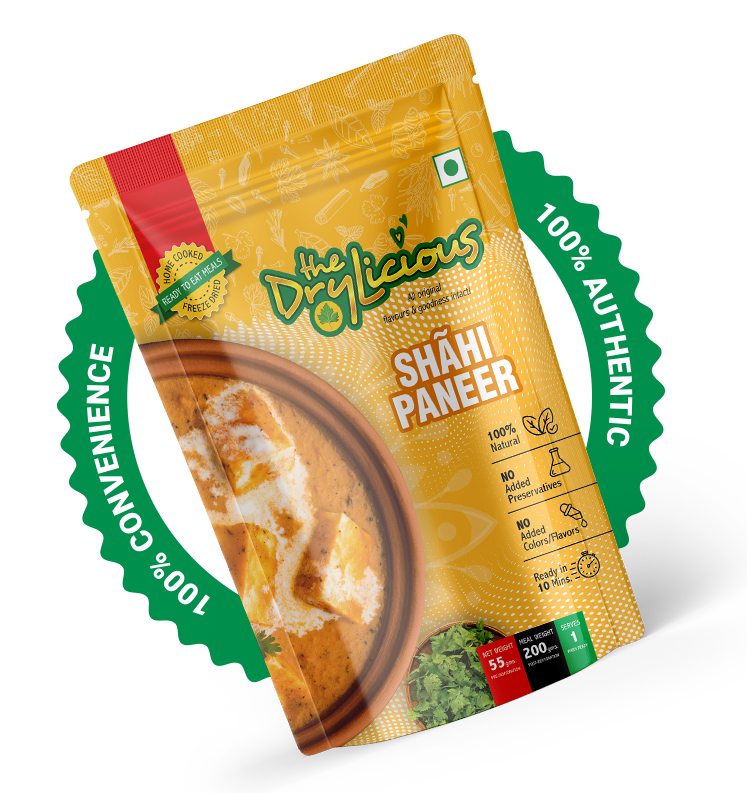 DryLicious Shahi Paneer – 100% Convenience • 100% Authentic